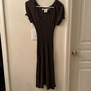 Max Studios brown knit dress; size Small